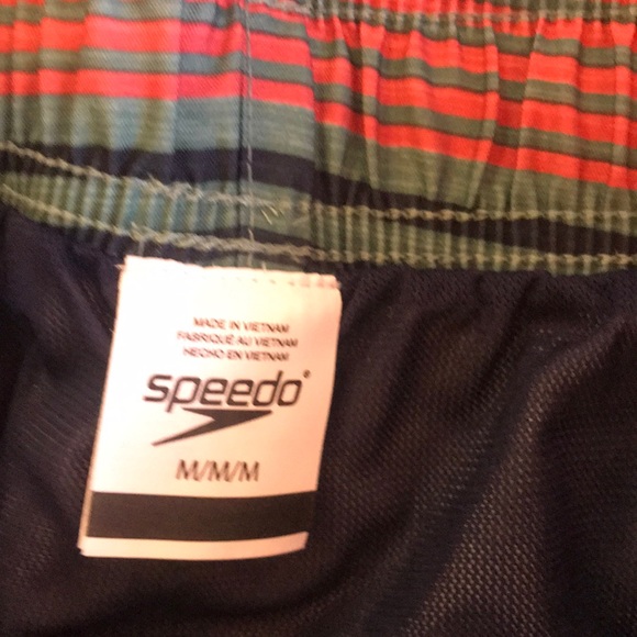NWOT Men’s Med Blue Striped Speedo Suit 👍 - Picture 4 of 6